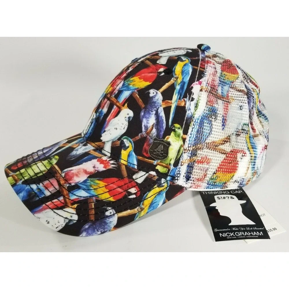 Nick Graham Trucker Parrot Head‎ (Buffet Margaritaville Style) Baseball Cap Hat